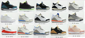 Chaussures de basket-ball Jordan Air Jordan 3 Retro True Height-Boosting pour enfants-4145  
