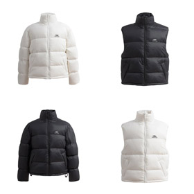 Balenciaga couleur solide Logo lettre imprimée fermeture éclaire stand col veste de ski lâche version-4279  