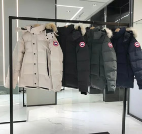 Canada Goose Wyndham série à deux côtés grande poche à capuchon imperméable au vent veste chaude -4284  