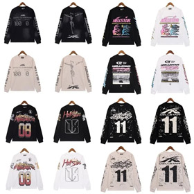 HELLSTAR col rond pullover grande taille sweatshirt lâche-4418  