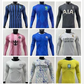 Nouveau 2025-2026 uniforme de football joueur à manches longues top club équipe nationale maillot-16  