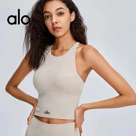ALO Gilet sportif pour femmes été transfrontalier fitness sous-vêtements séchage rapide avec coussin  