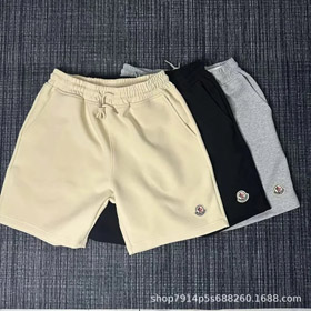 Moncler Nouveau style cinq point pantalon décontracté couleur solide à séchage rapide demi pantalon-  