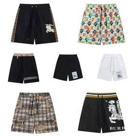 Burberry imprimé lace-up jambe droite casual shorts-2893  