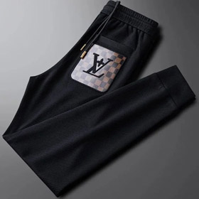 Louis Vuitton LV plus velours slim fit pantalon de sport polyvalent sweatpants-2898  