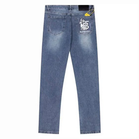 BURBERRY Jeans droit imprimé simple point lavé-2901  