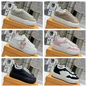 LOUIS VUITTON LV Chaussures de sport casual low-top en cuir de vache Groovy-2943  