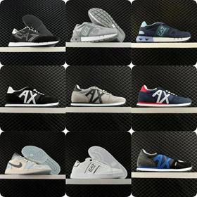 EMPORIO ARMANI chaussures de sport à haut bas, antidérapantes, résistantes à l'usure et respirantes-  